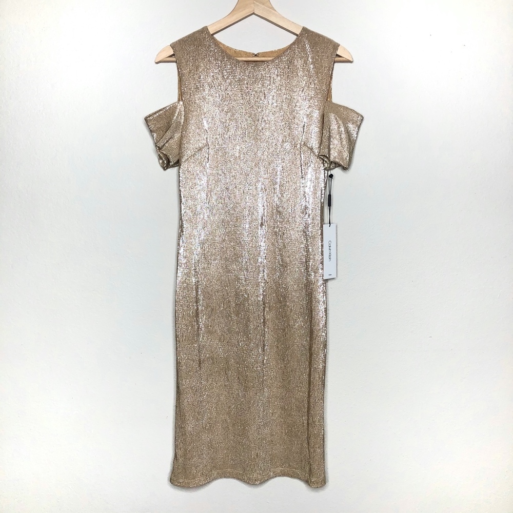 NEW Calvin Klein Cold Shoulder Cocktail Dress